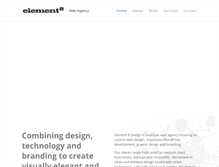 Tablet Screenshot of element8design.com